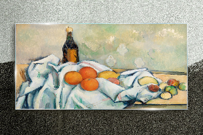 Still life with fruit Glass Wall Art