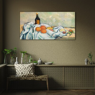 Still life with fruit Glass Wall Art