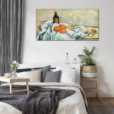 Still life with fruit Glass Wall Art