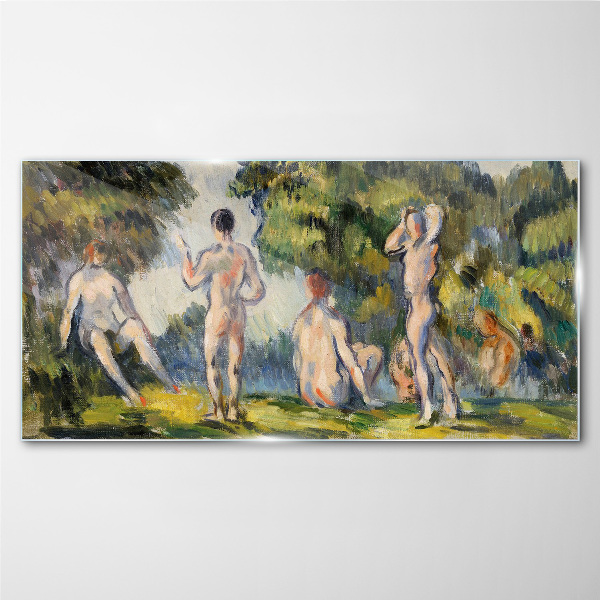 Summer meeting in nature Glass Wall Art