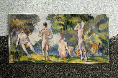 Summer meeting in nature Glass Wall Art