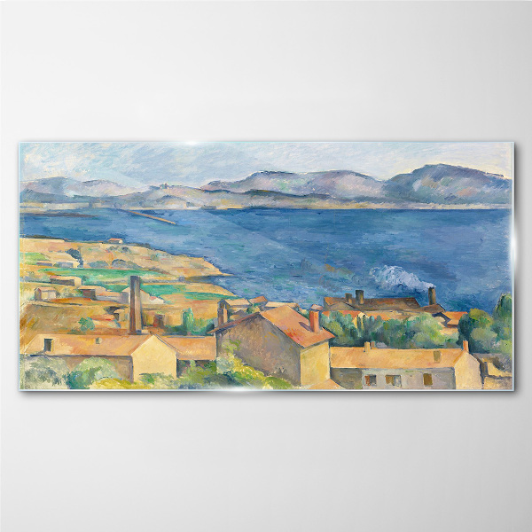 Sea view Glass Wall Art