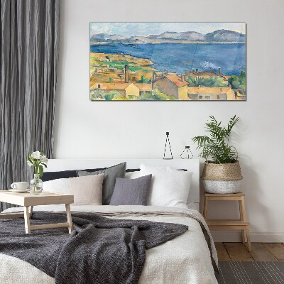 Sea view Glass Wall Art
