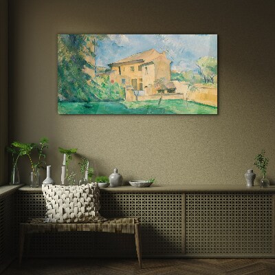 A peaceful rural landscape Glass Wall Art