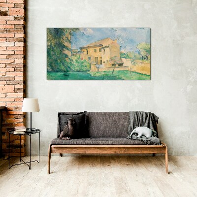 A peaceful rural landscape Glass Wall Art