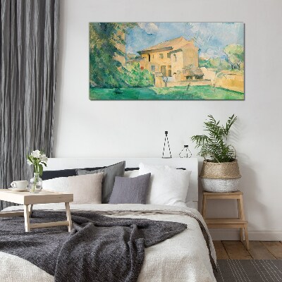 A peaceful rural landscape Glass Wall Art