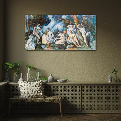 Winter Picnic Glass Wall Art