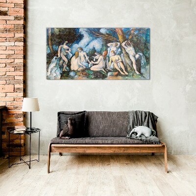 Winter Picnic Glass Wall Art