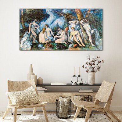 Winter Picnic Glass Wall Art