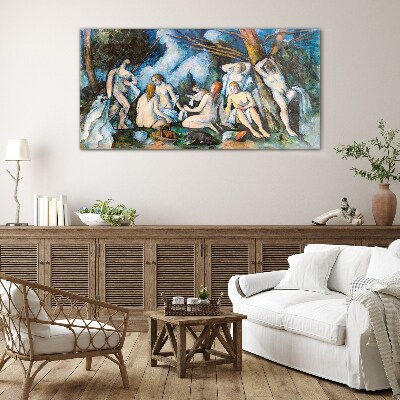 Winter Picnic Glass Wall Art