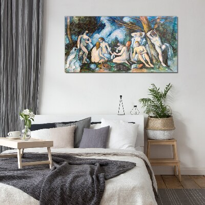 Winter Picnic Glass Wall Art