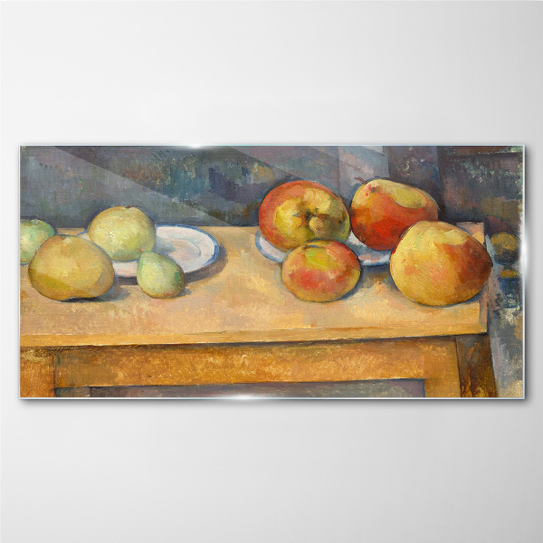 Fruit on the table Glass Wall Art