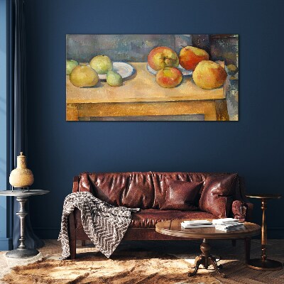 Fruit on the table Glass Wall Art