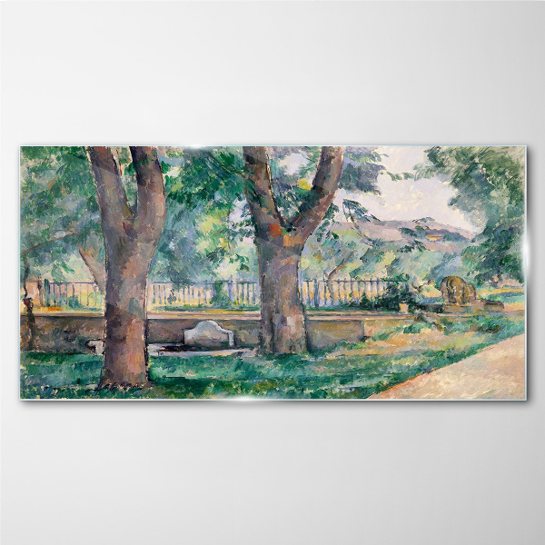 Summer Afternoon in the Park Glass Wall Art