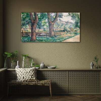 Summer Afternoon in the Park Glass Wall Art