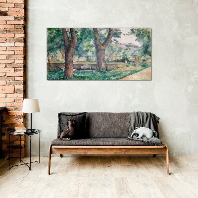 Summer Afternoon in the Park Glass Wall Art