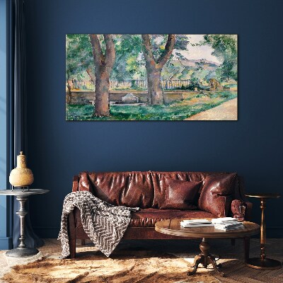 Summer Afternoon in the Park Glass Wall Art