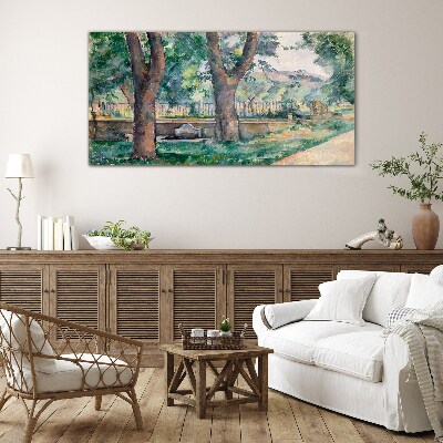 Forest trees nature Glass Wall Art