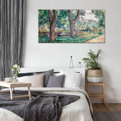 Summer Afternoon in the Park Glass Wall Art