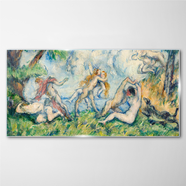 A scene from mythology Glass Wall Art