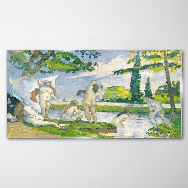 Summer afternoon on the river Glass Wall Art