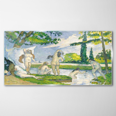 Summer afternoon on the river Glass Wall Art