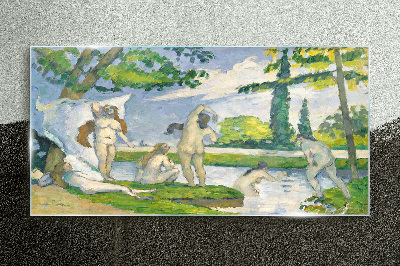 Summer afternoon on the river Glass Wall Art