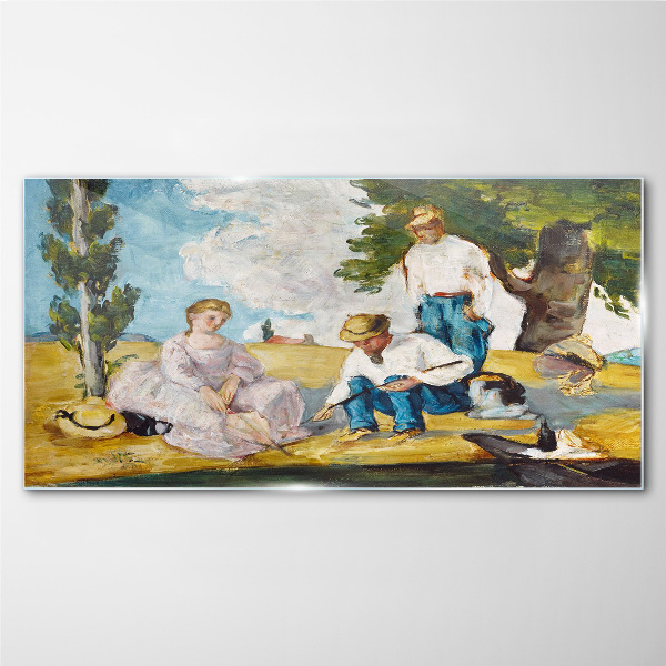 Summer afternoon in the countryside Glass Wall Art