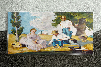 Summer afternoon in the countryside Glass Wall Art