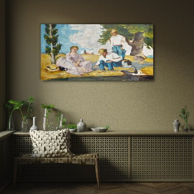 Summer afternoon in the countryside Glass Wall Art