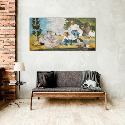 Summer afternoon in the countryside Glass Wall Art