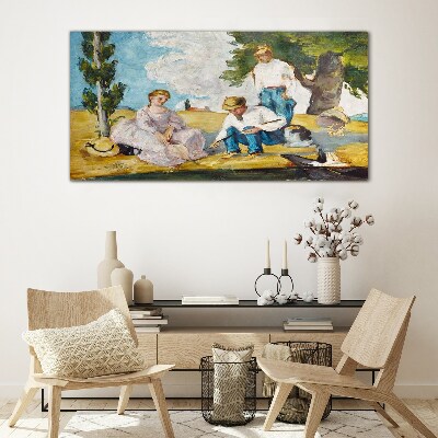 Summer afternoon in the countryside Glass Wall Art