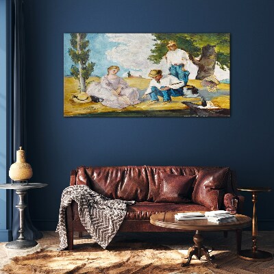 Summer afternoon in the countryside Glass Wall Art