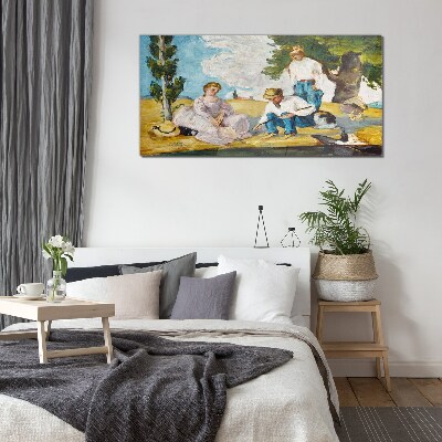 Summer afternoon in the countryside Glass Wall Art