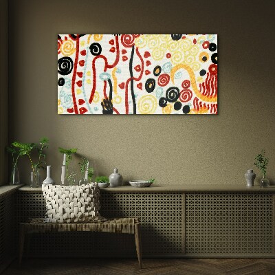 The colors of nature and emotions Glass Wall Art