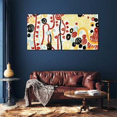 The colors of nature and emotions Glass Wall Art