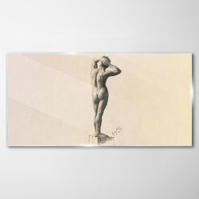 Figure in motion Glass Wall Art