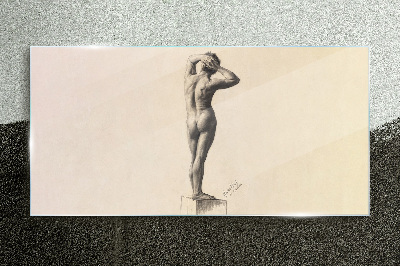 Figure in motion Glass Wall Art