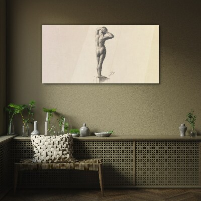 Figure in motion Glass Wall Art