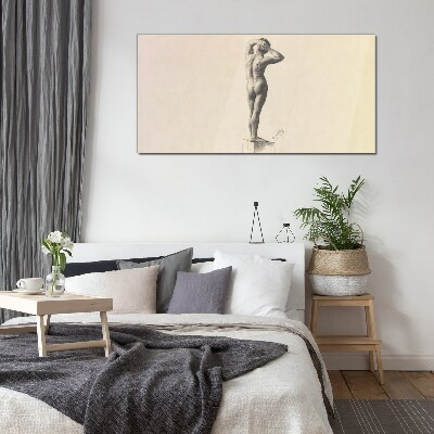Figure in motion Glass Wall Art