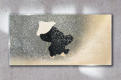 Winter Longing Glass Wall Art