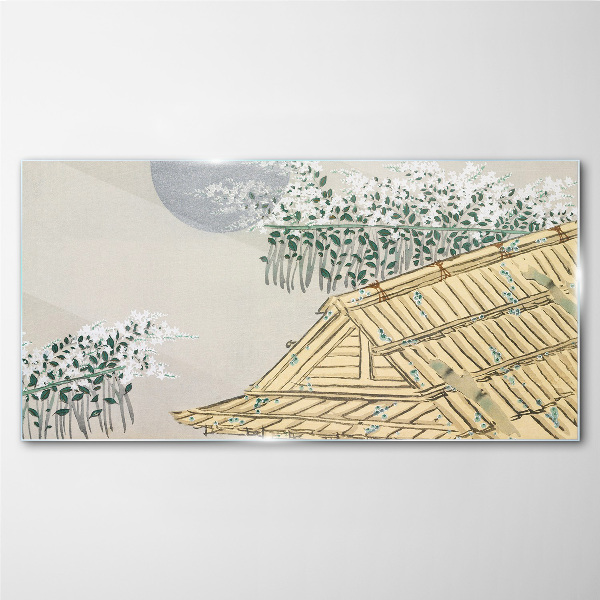 Peace in the Japanese Landscape Glass Wall Art