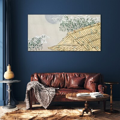 Peace in the Japanese Landscape Glass Wall Art