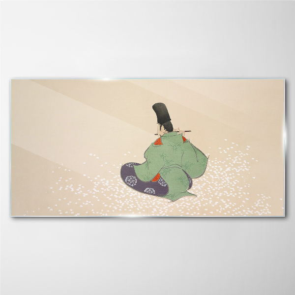 The charm of Japanese tradition Glass Wall Art