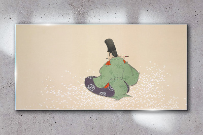 The charm of Japanese tradition Glass Wall Art