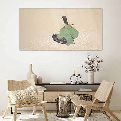 The charm of Japanese tradition Glass Wall Art