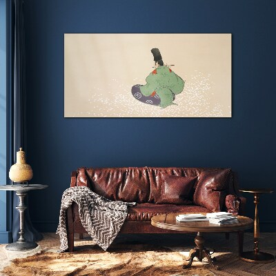 The charm of Japanese tradition Glass Wall Art