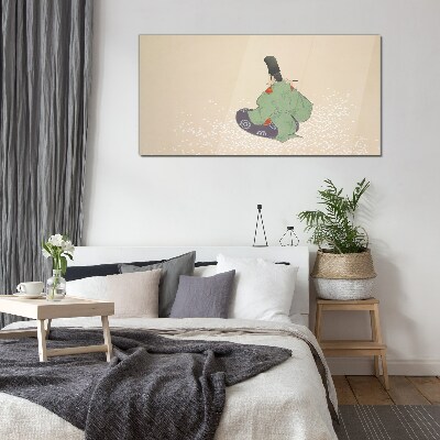 The charm of Japanese tradition Glass Wall Art