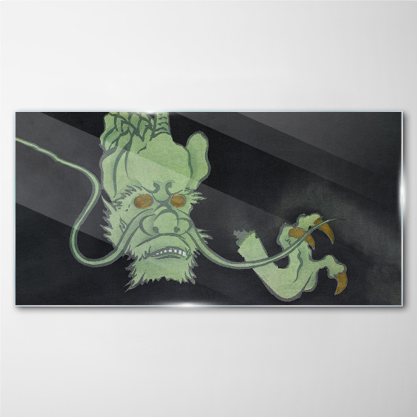 Dragon in the Dark Glass Wall Art
