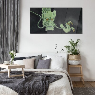 Dragon in the Dark Glass Wall Art